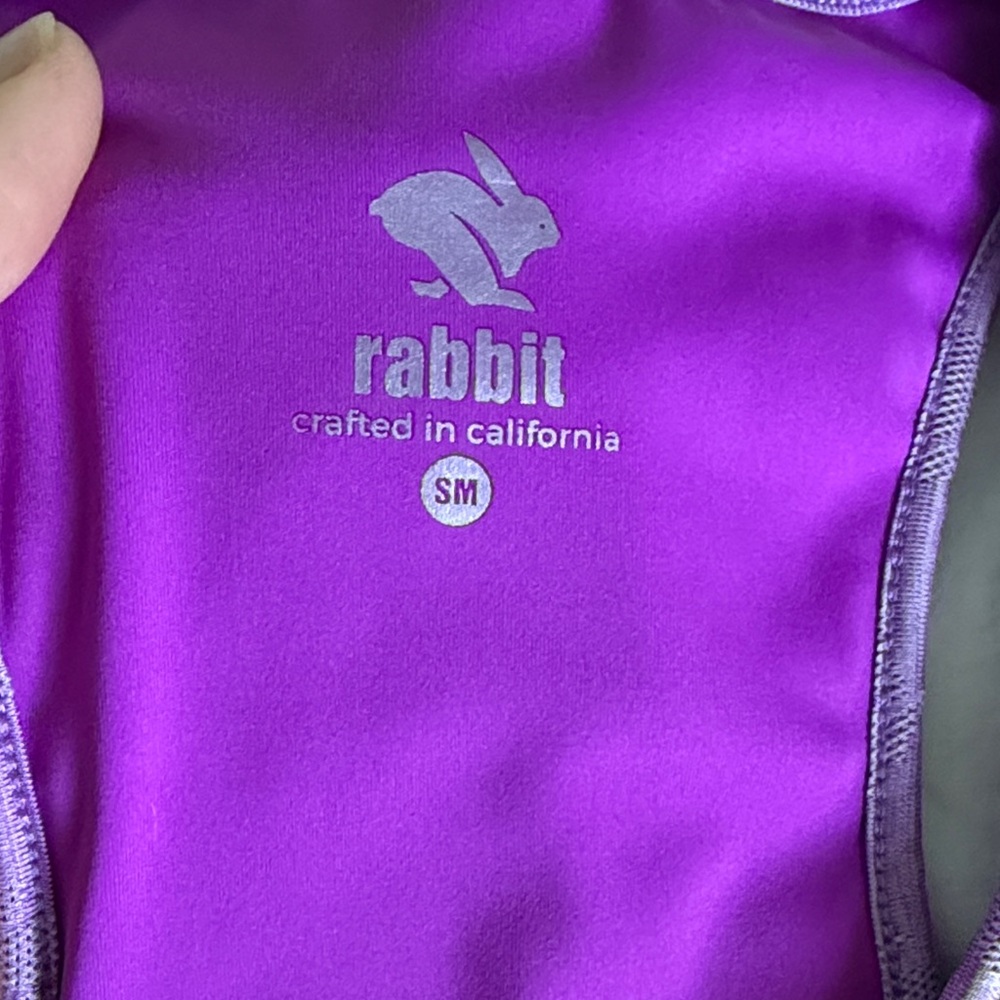 Rabbit Purple Athletic Tank Top - Picture 2 of 5